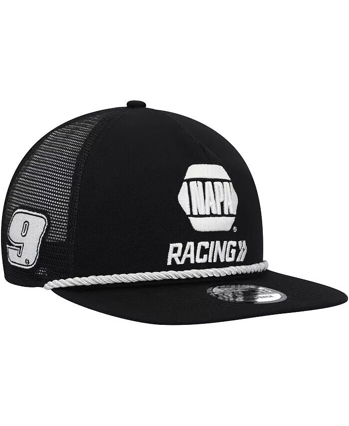 

Мужская черная кепка Chase Elliott Golfer Trucker Snapback New Era, черный