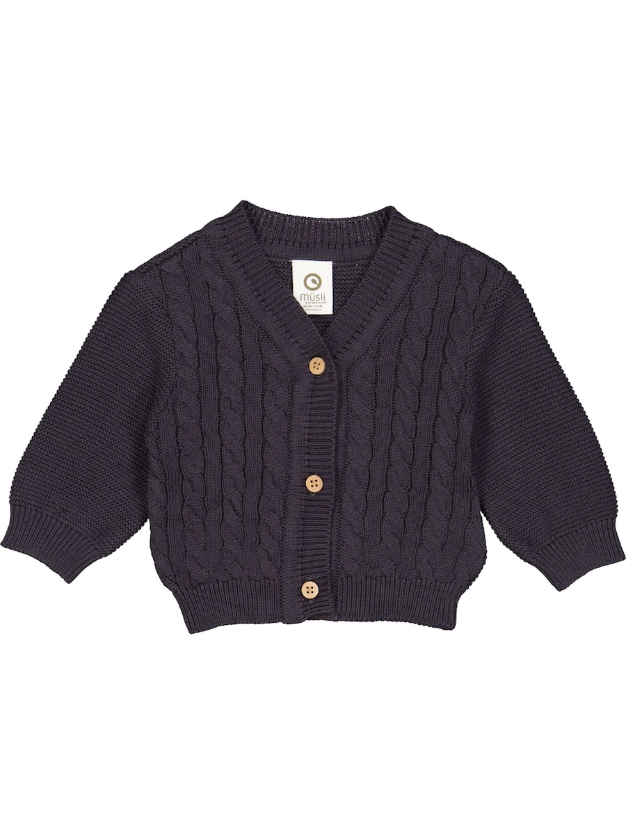 

Вязаный кардиган Müsli by GREEN COTTON, синий