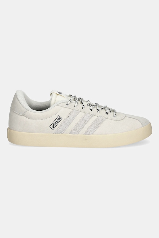 Замшевые кроссовки VL Court 3.0 Adidas, бежевый — фото 2