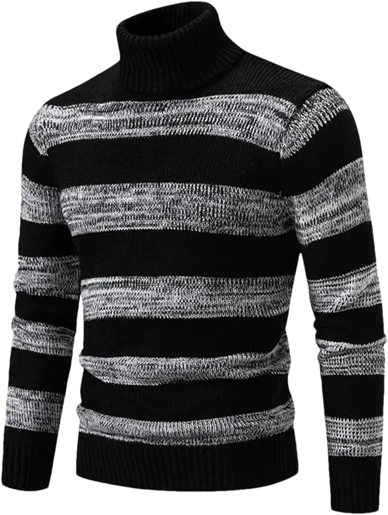 

Мужской водолазный свитер зимний приталенный ERFMFKL