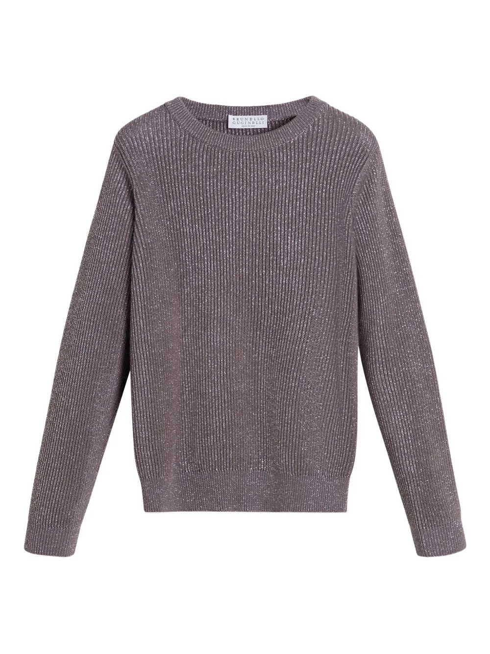 

Джемпер с люрексом Brunello Cucinelli Kids, фиолетовый