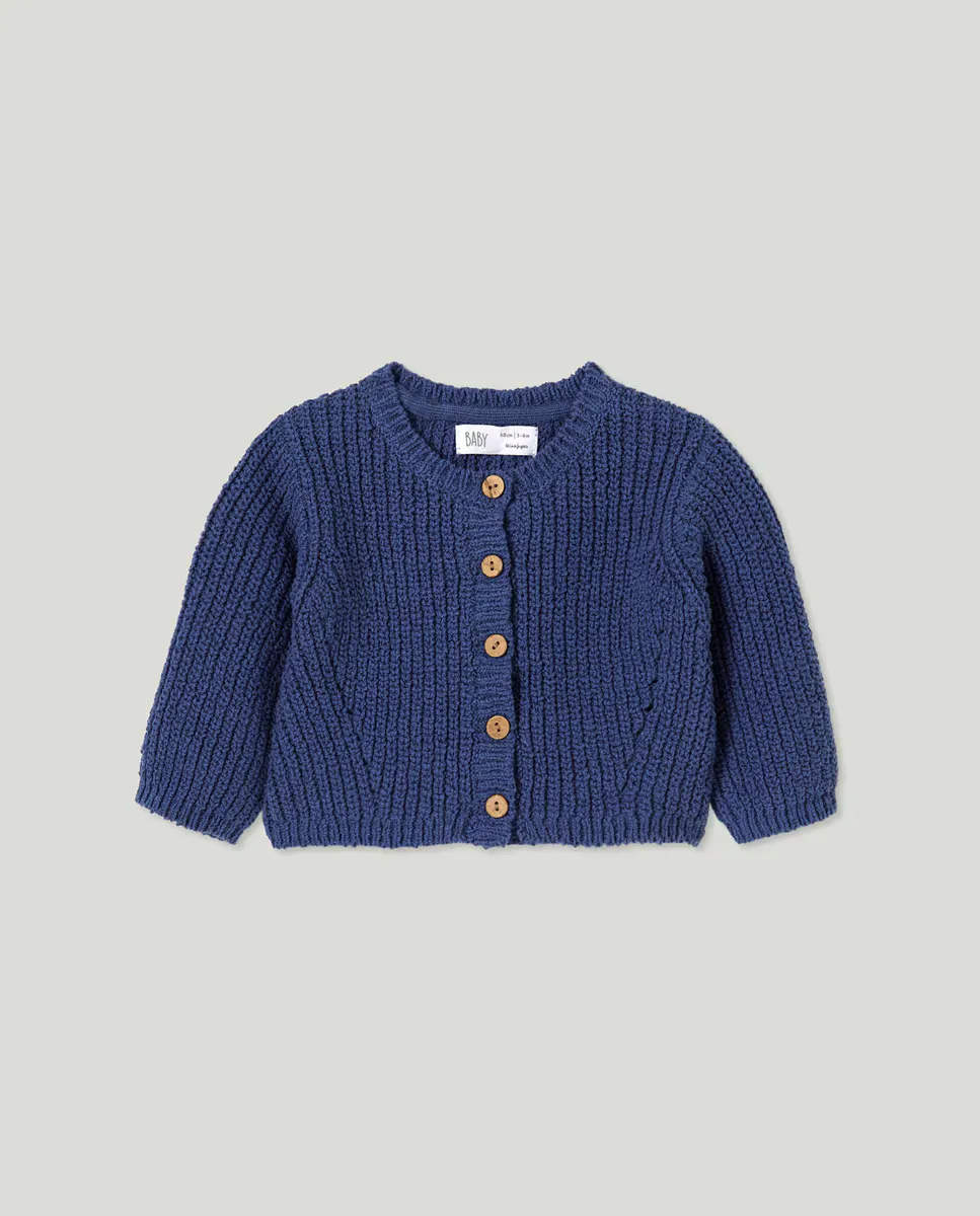 

Вязаная кофточка для девочки Baby El Corte Inglés, индиго