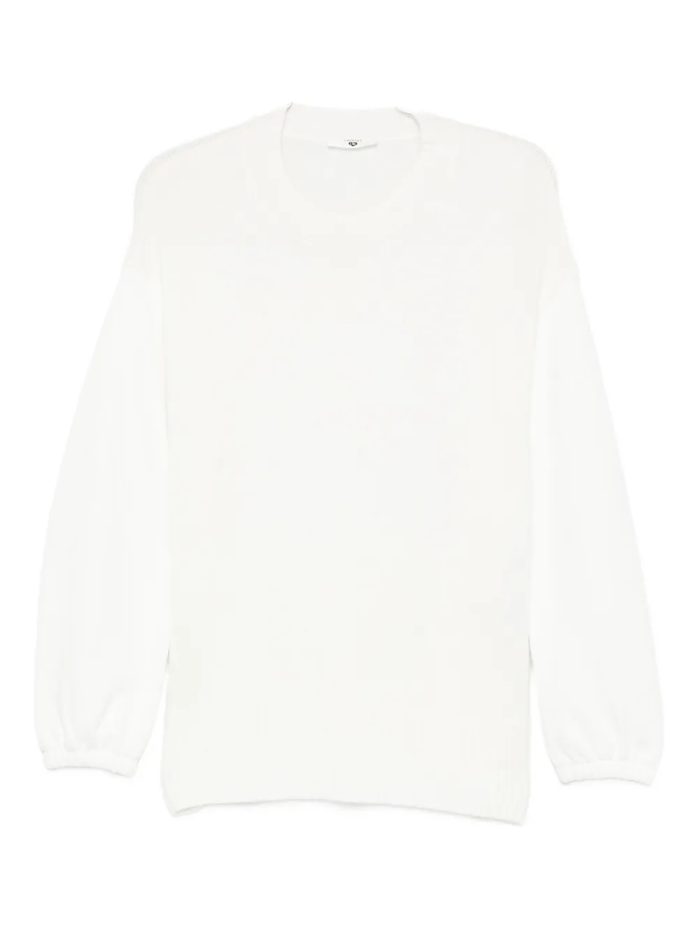 

Свитер с рукавами-буфами Twinset, белый