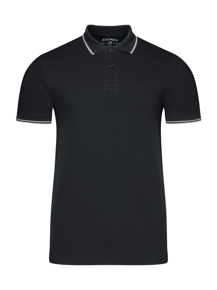 

Jockey Черные рубашки-поло в стиле пике, Черный, Jockey Черные рубашки-поло в стиле пике