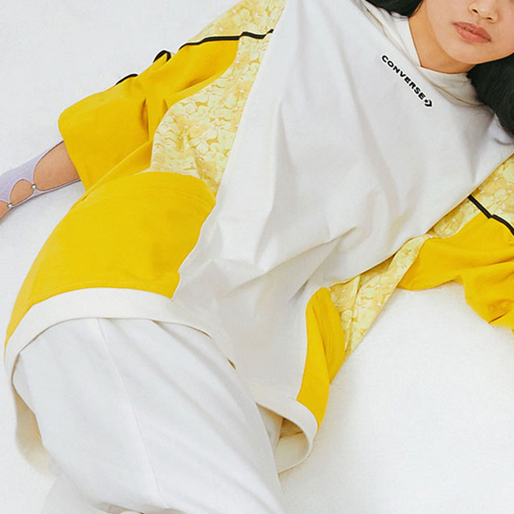 Толстовка (WMNS) Converse Athleisure Casual Sports Contrasting Colors Hoodie White 10022418-A02 — фото 4