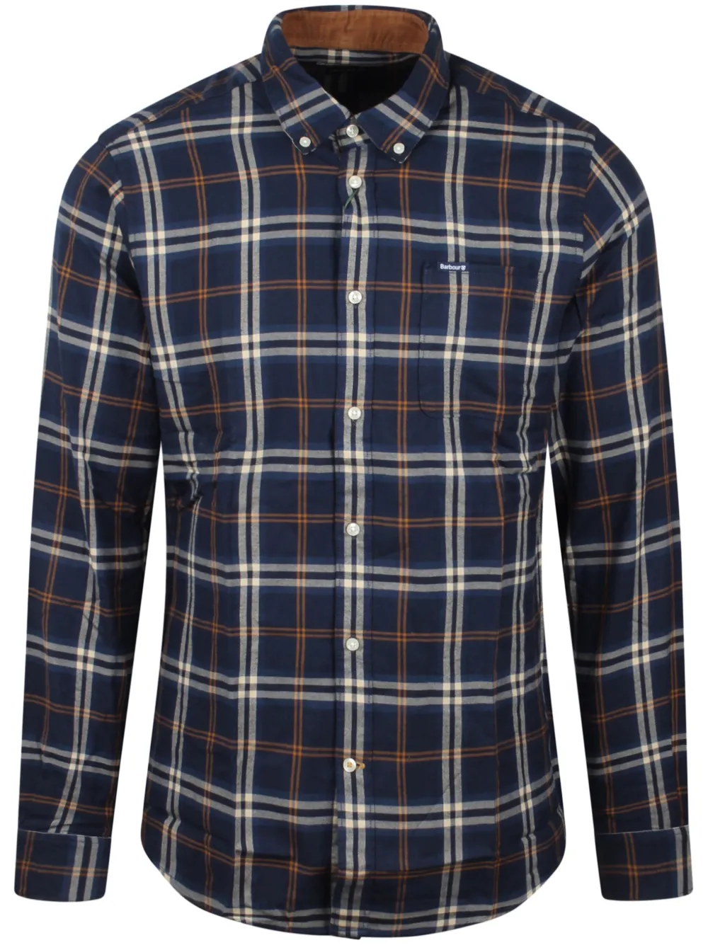 

Клетчатая рубашка Barbour, синий