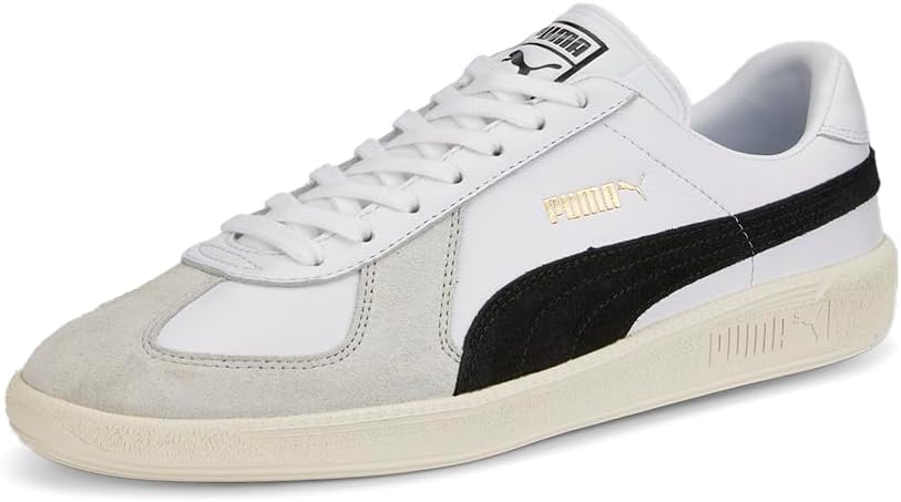 Мужские кроссовки PUMA Army Trainer на шнуровке повседневные - белые — фото 2