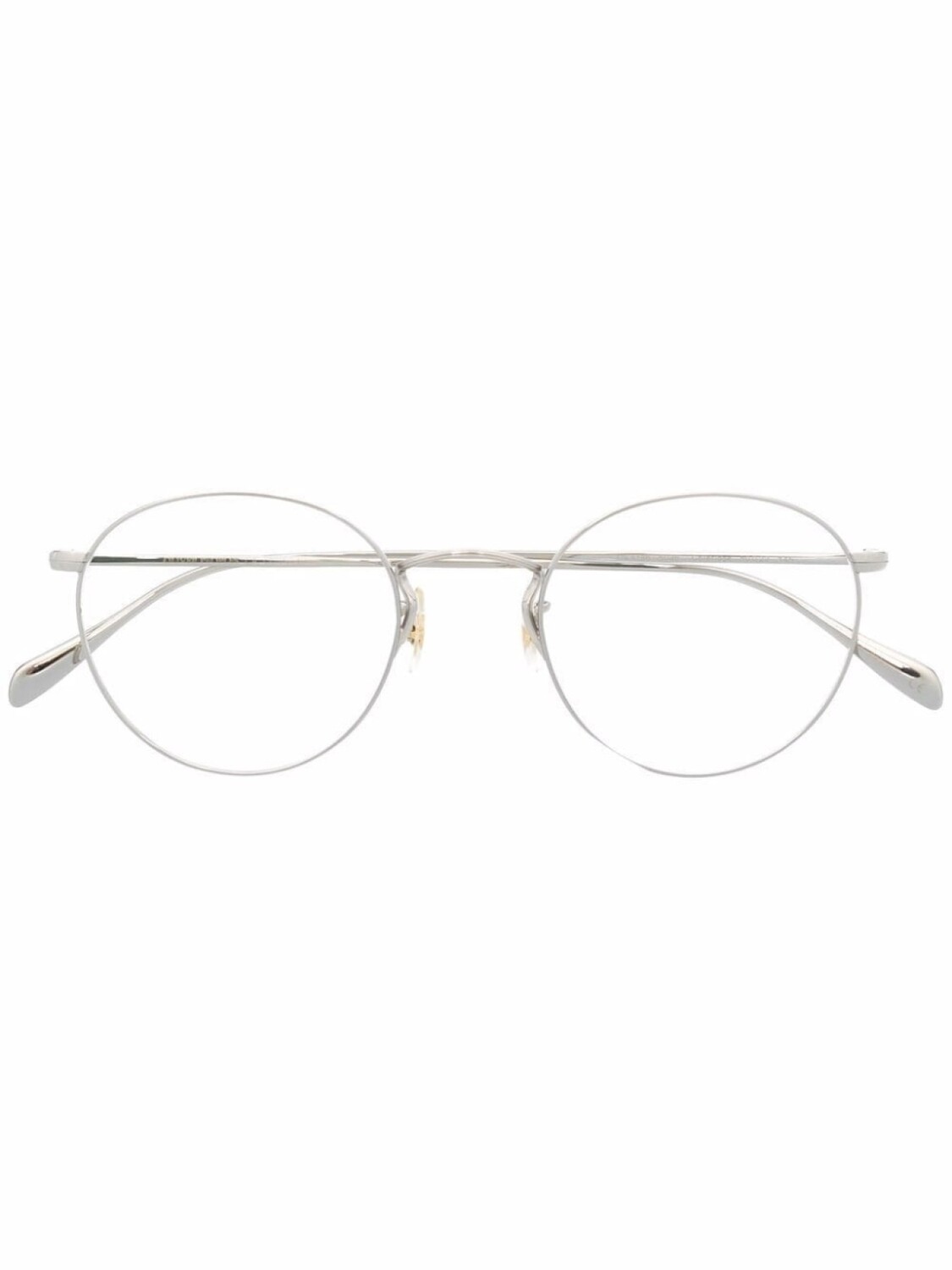 

Oliver Peoples очки в круглой оправе, серебряный