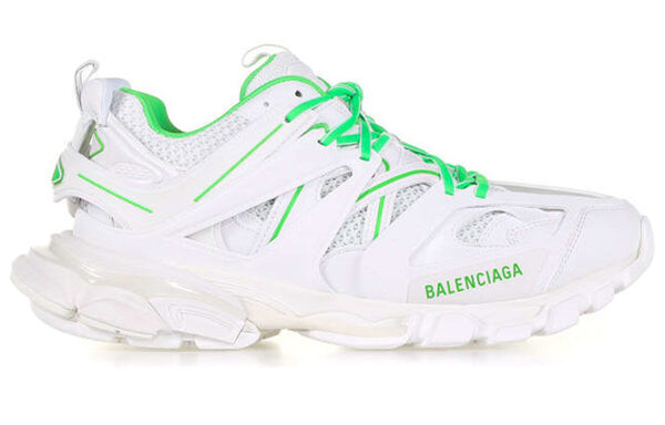 Кроссовки track.2 sneaker 'fluo green' Balenciaga, белый — фото 2