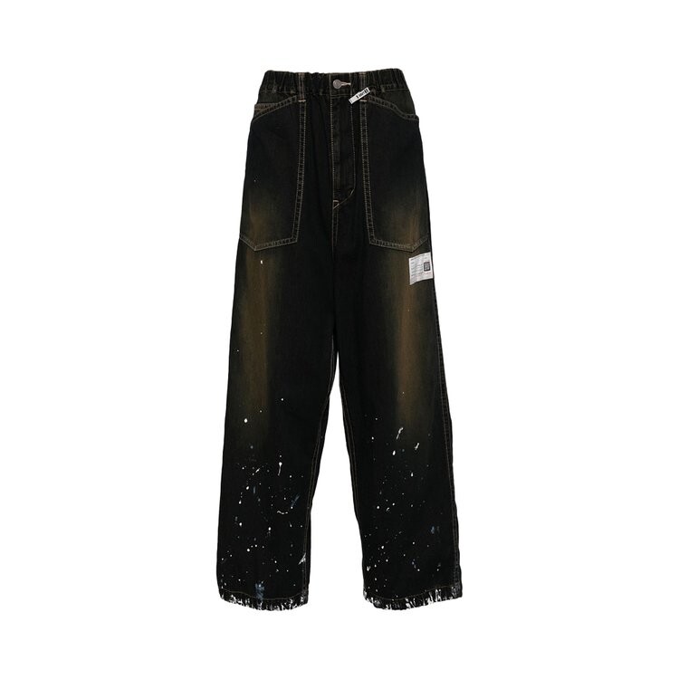 

Джинсы Maison Mihara Yasuhiro Painted Baker Jeans, индиго