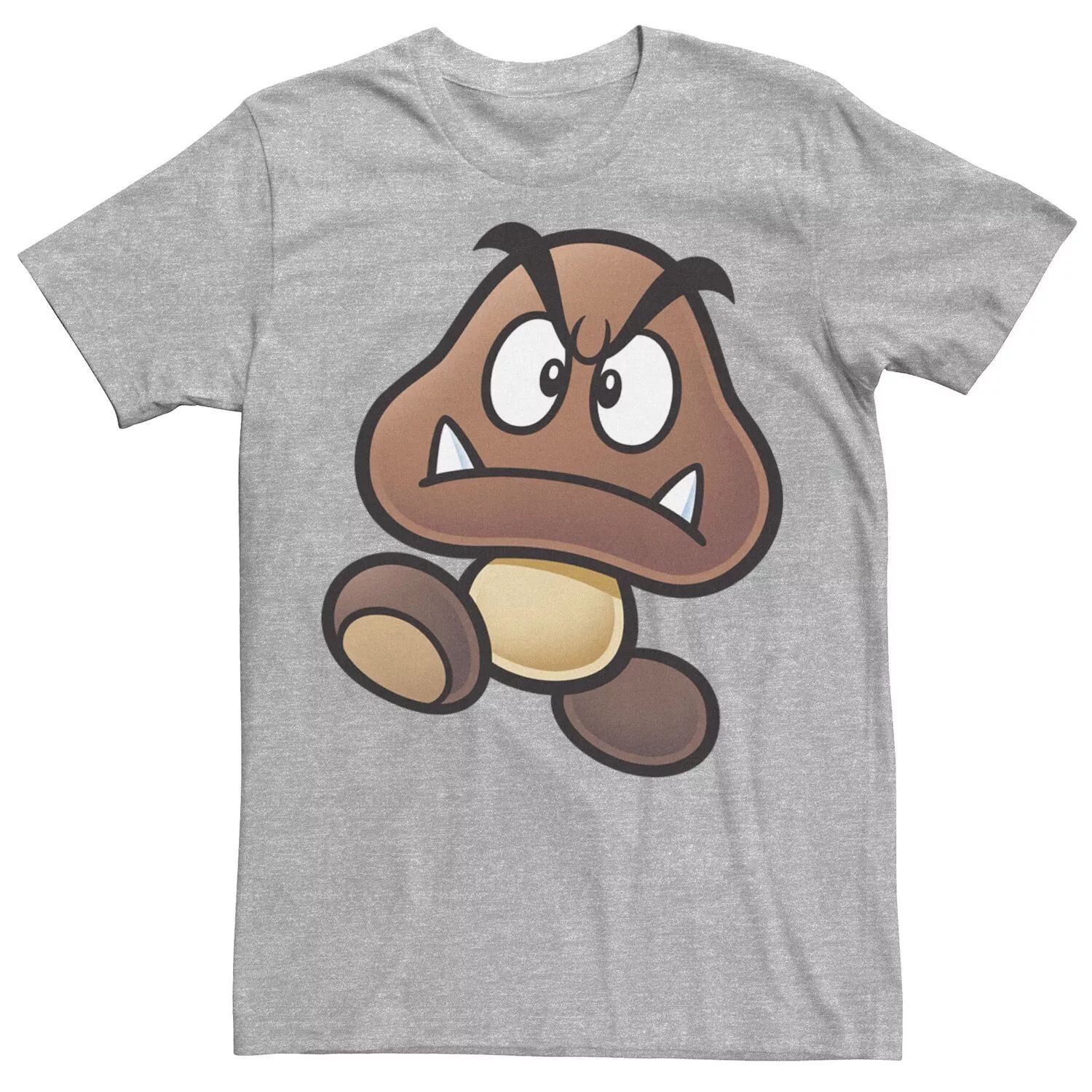 

Мужская футболка Nintendo Super Mario Goomba с большим лицом Licensed Character