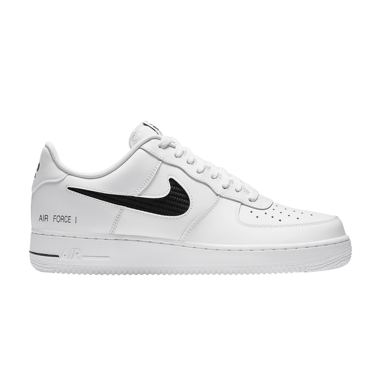 

Кроссовки Nike Air Force 1 '07 LV8 'Cut Out Swoosh - White Black', белый