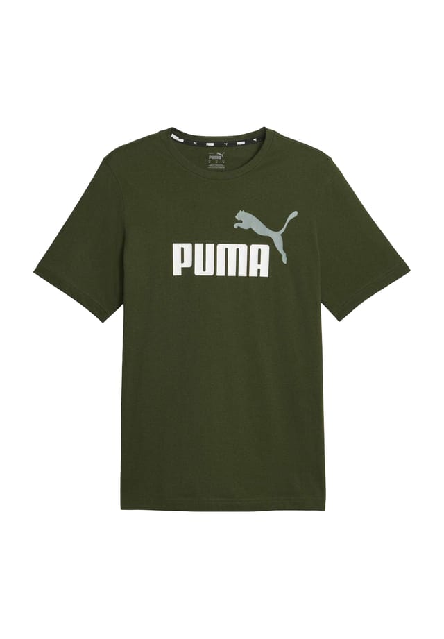 

Футболка из хлопка с логотипом и принтом Puma, цвет myrtle