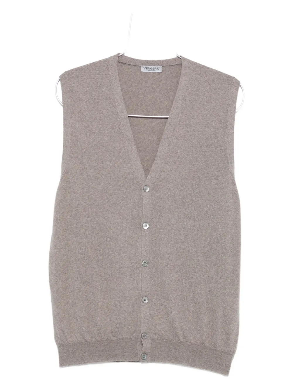 

Жилет на пуговицах с V-образным вырезом Gran Sasso, серый