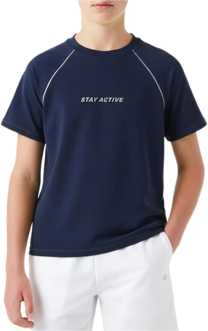 Детская футболка с коротким рукавом PATPAT, Motion Navy