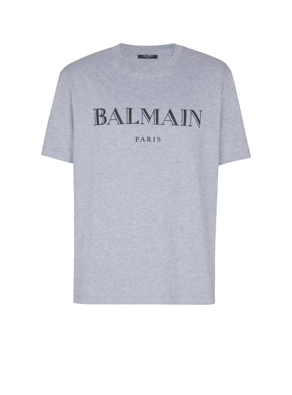 

Футболка с принтом Balmain, серый