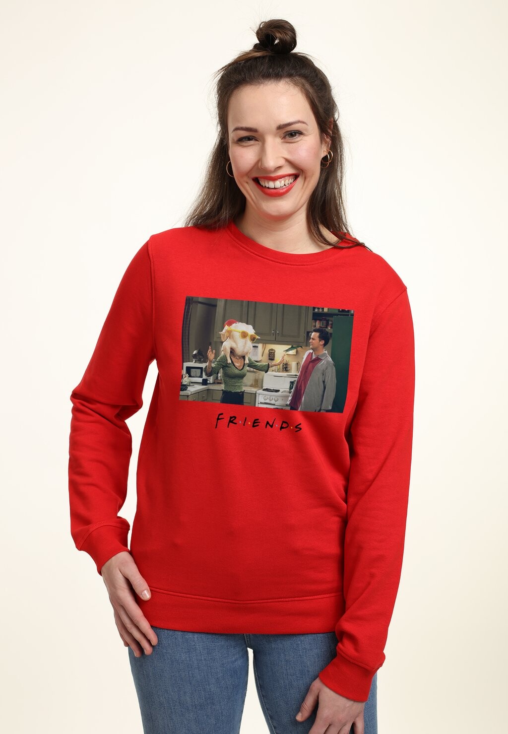 

Толстовка FRIENDS CHANDLER MONICA TURKEY HEAD Henry Tiger, красный