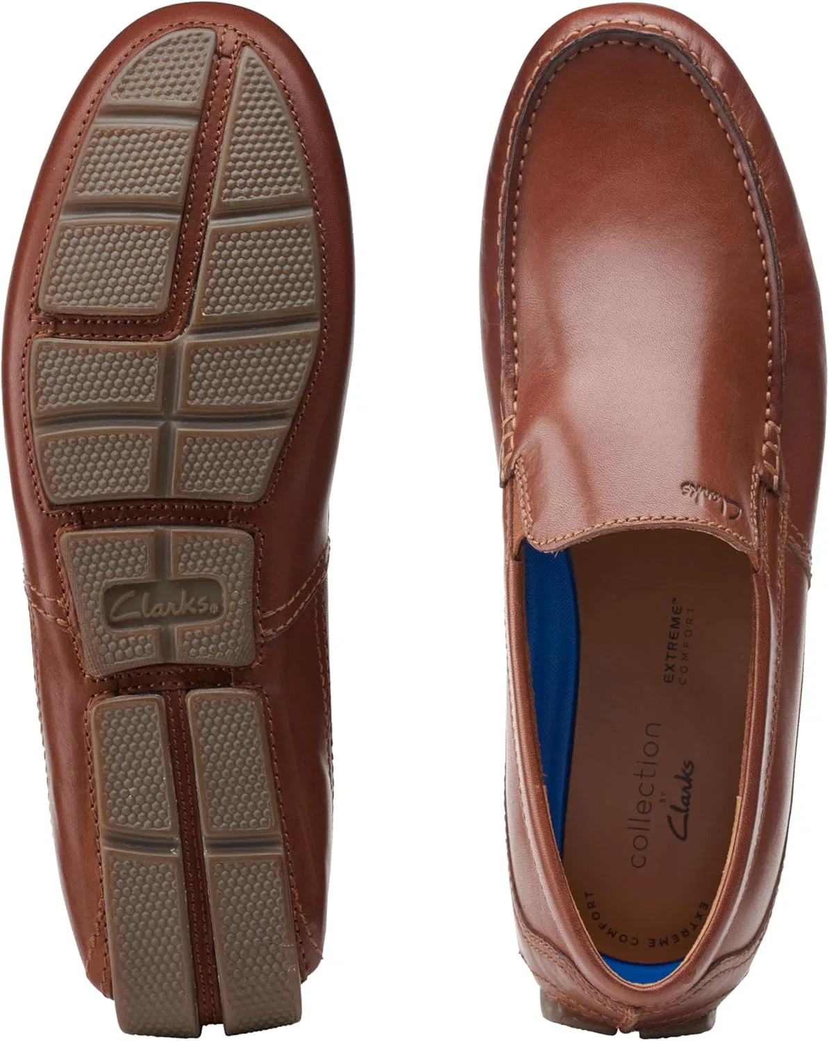 Лоферы Clarks, темно-коричневая кожа — фото 4