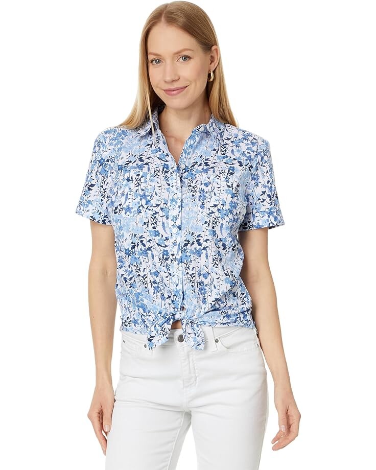 

Рубашка Tommy Hilfiger Garden Floral Camp, цвет Breeze Multi