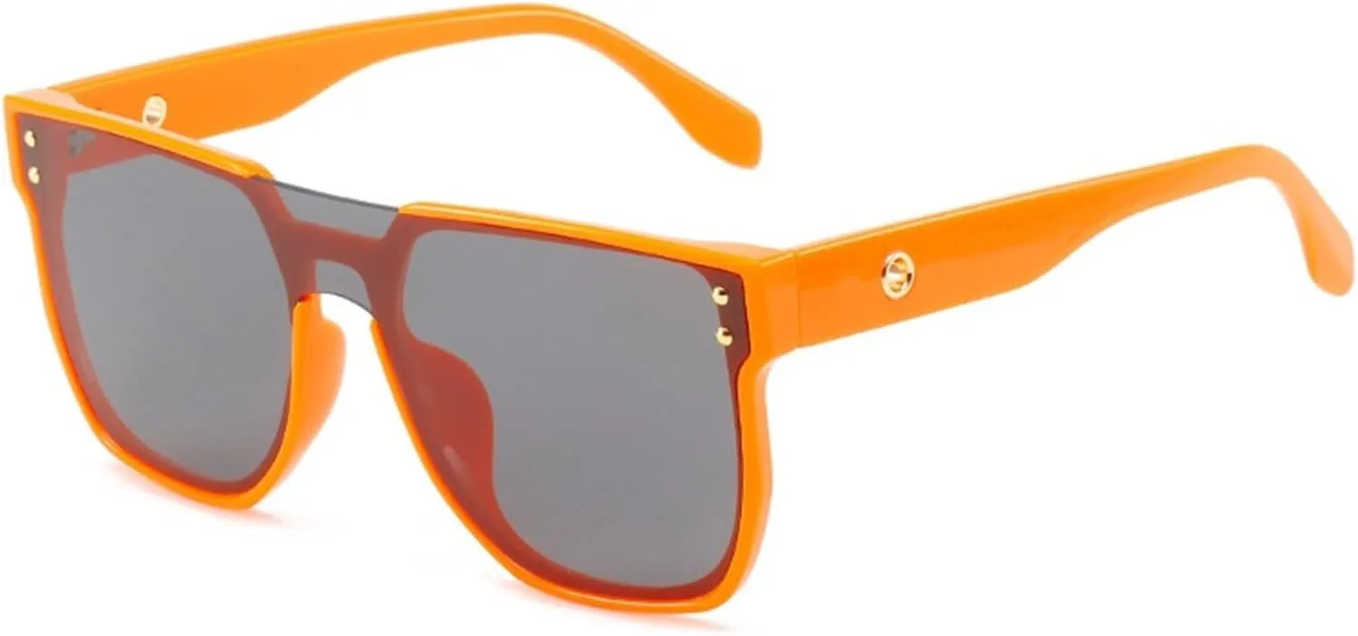 

Модные солнцезащитные очки в крупной оправе в стиле хип-хоп для мужчин и женщин, 2026 год, для отдыха на природе и пляже (Цвет: D, Размер: Средний) MTZJH, D