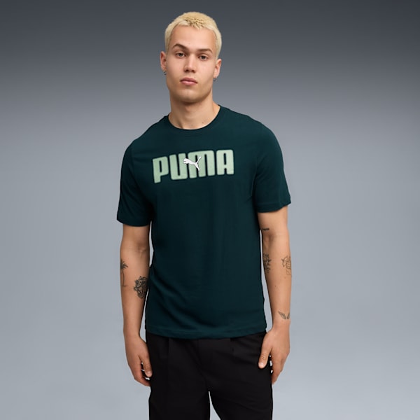 

Мужская футболка Puma Essentials Logo Lab, зеленый