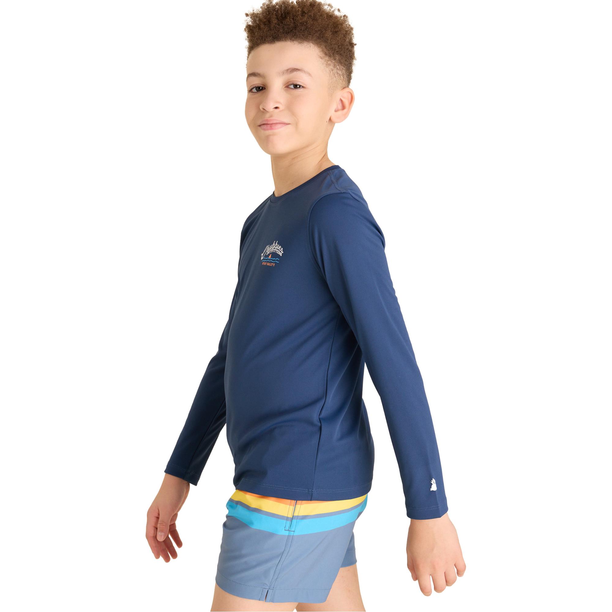 Детская футболка с круглым вырезом Surf Skin Sun Chubbies, Navy — фото 2