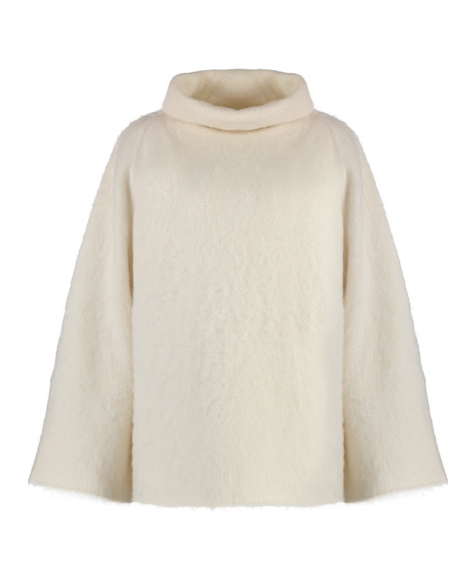 

Свитер-Водолазка из шерстяной смеси с рукавами-колоколами Malo, бежевый