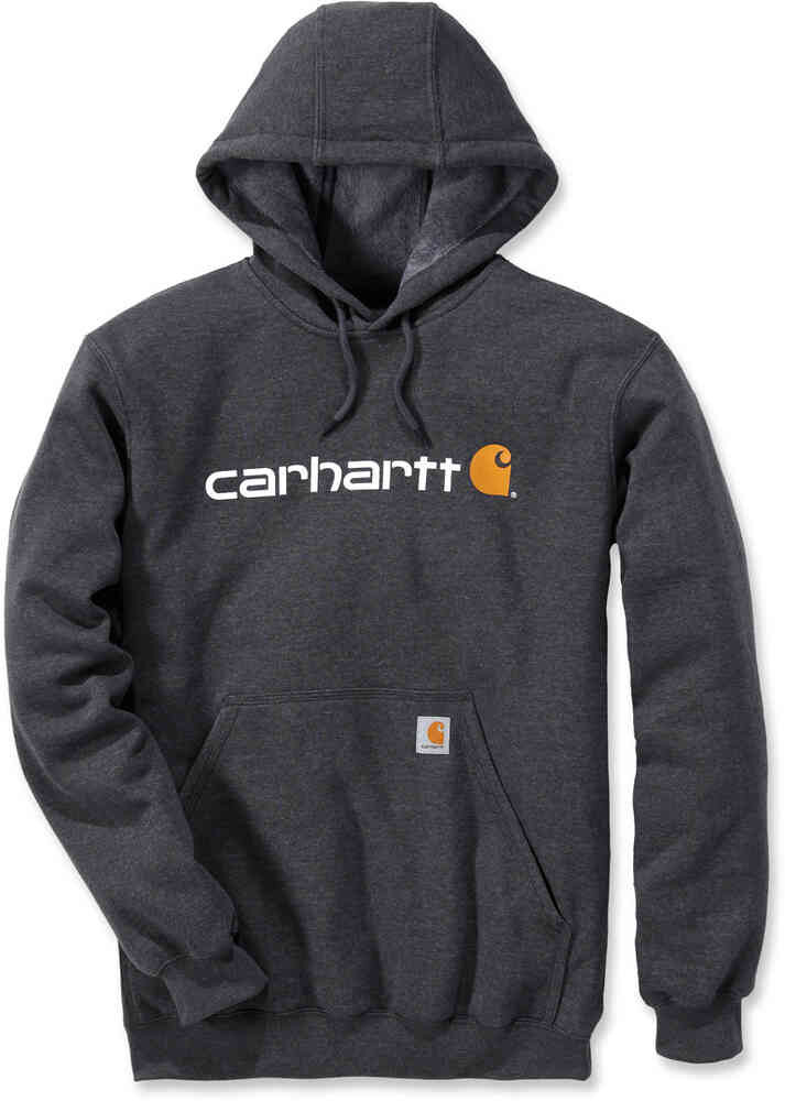 

Толстовка средней плотности с фирменным логотипом Carhartt, темно-серый/белый