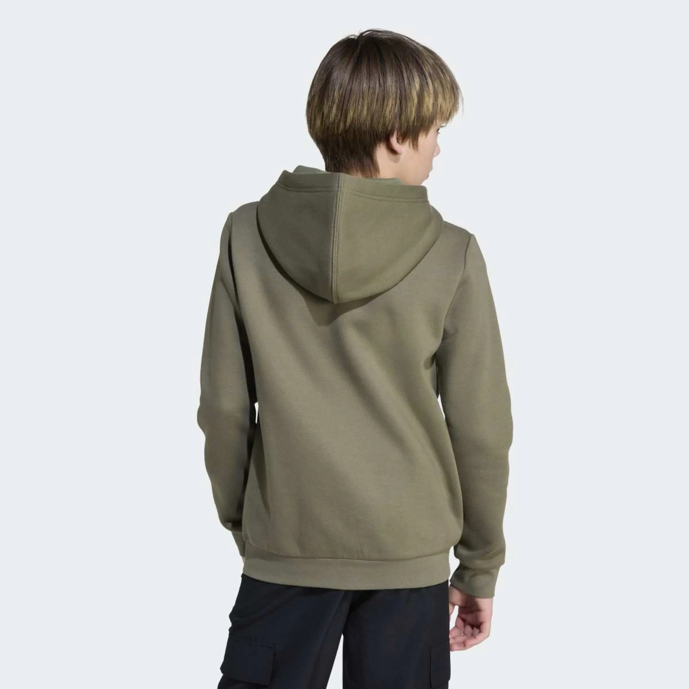 Детская толстовка с камуфляжным принтом Kids Adidas, зеленый — фото 4