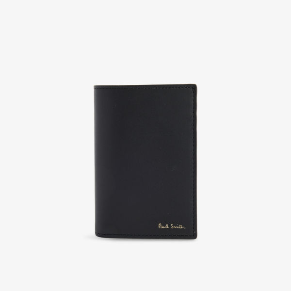 

Кожаный кошелек Paul Smith с графическим принтом, черный
