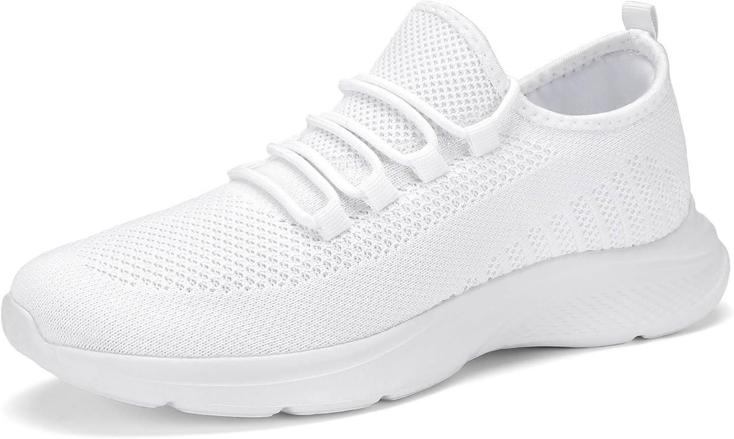 

Мужские кроссовки VAMJAM для бега, модные кроссовки, легкие дышащие туфли на шнуровке из сетки, для прогулок, тренировок и повседневного спорта, белый