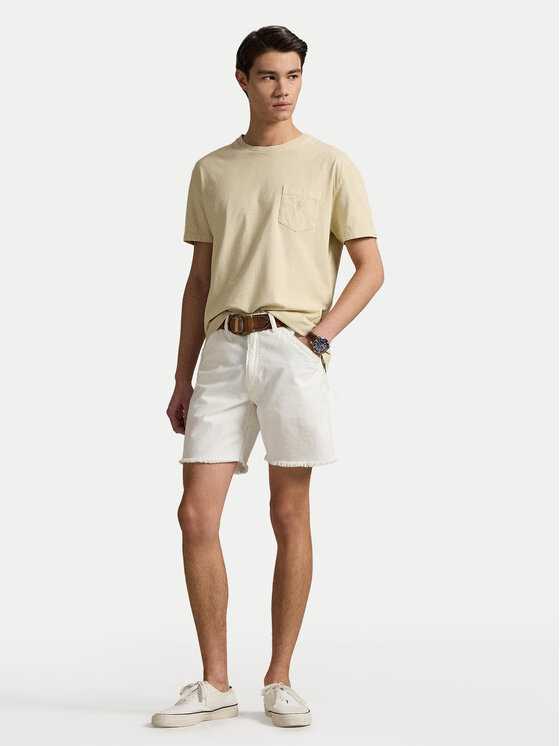 Футболка облегающего кроя на заказ 710969628007 Polo Ralph Lauren, бежевый — фото 2
