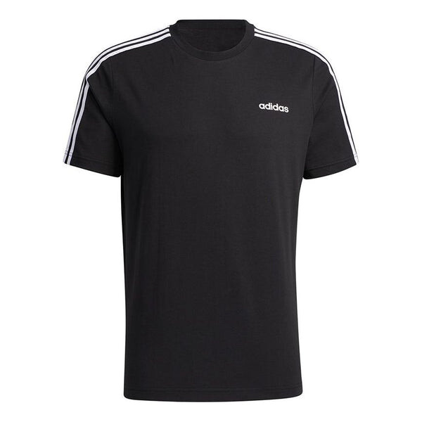 

Футболка neo m ce 3s tee stripe sports round neck short sleeve black Adidas, черный