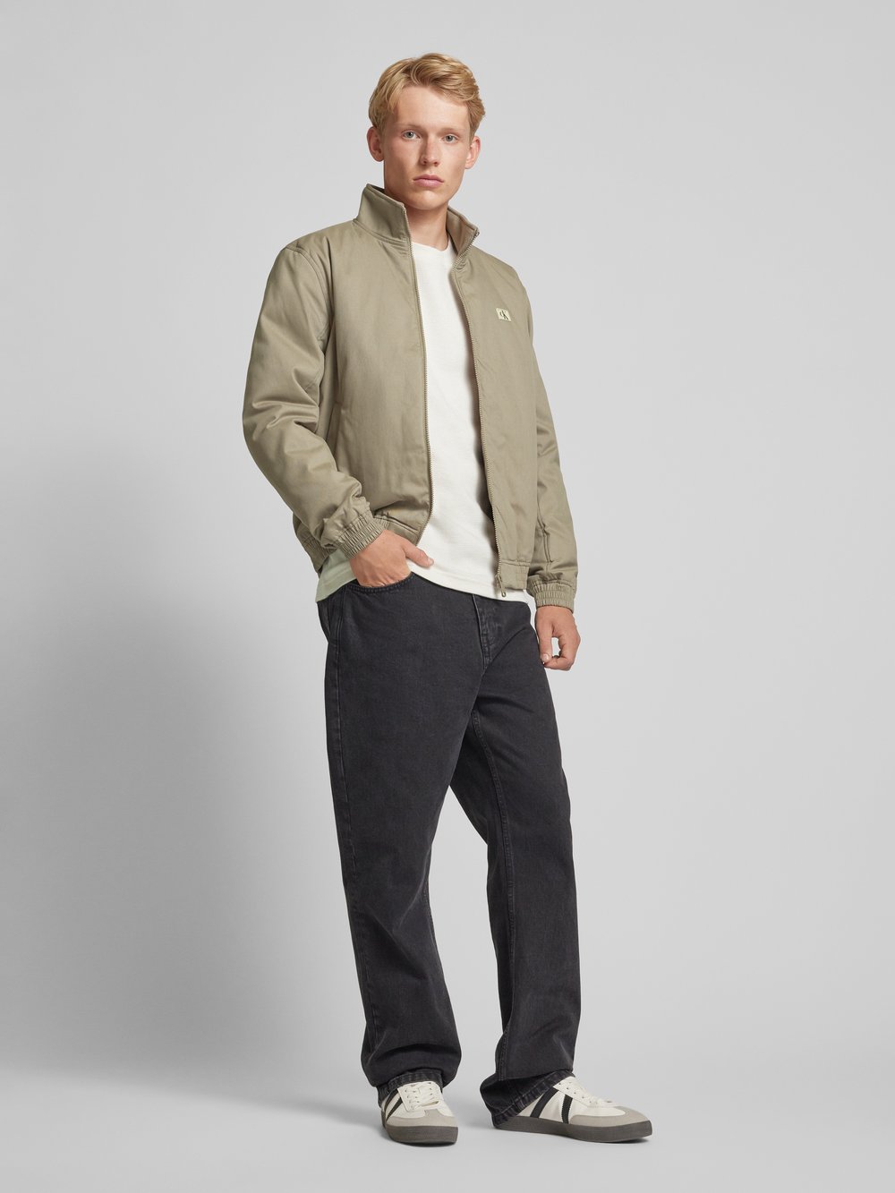 

Куртка с воротником-стойкой модель 'CANVAS HARRI' Calvin Klein Jeans, бежевый