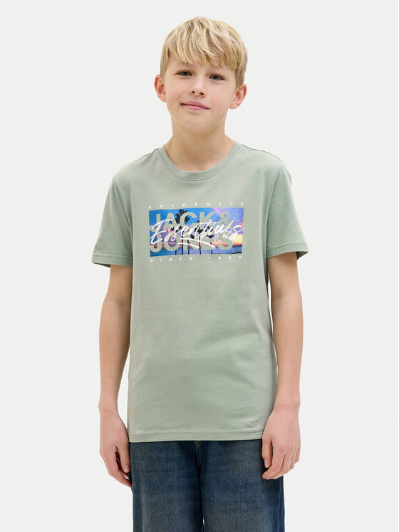 

Футболка обычного кроя Colton 12269809 Jack&Jones Junior, зеленый