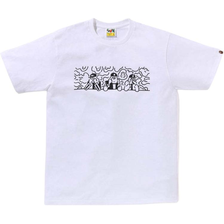 

Футболка Bape Gallery X Yu Nagaba A BATHING APE белая