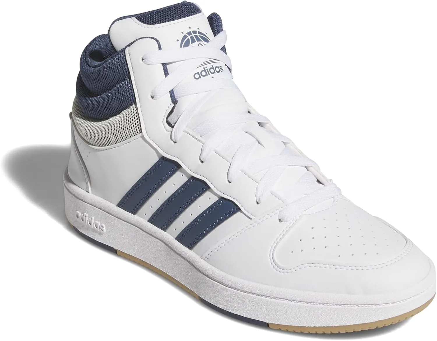 Кроссовки Adidas Unisex Hoops Mid Classic, черный — фото 4