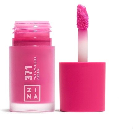 

3INA MAKEUP The No-Rules Cream 371 Ярко-розовые жидкие румяна матовые с маслом сладкого миндаля Веганский продукт Не тестируется на животных