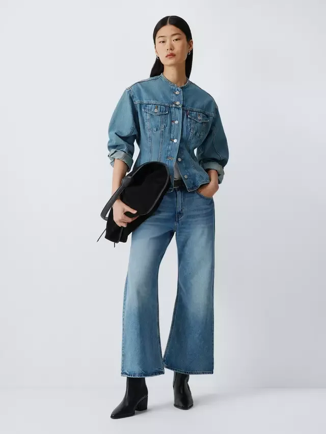 Облегающая джинсовая куртка-тракер, синяя Levi's — фото 3
