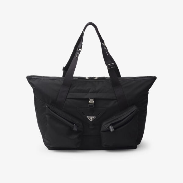 

Сумка-Шоппер из переработанного нейлона и кожи Re-Nylon Prada, черный