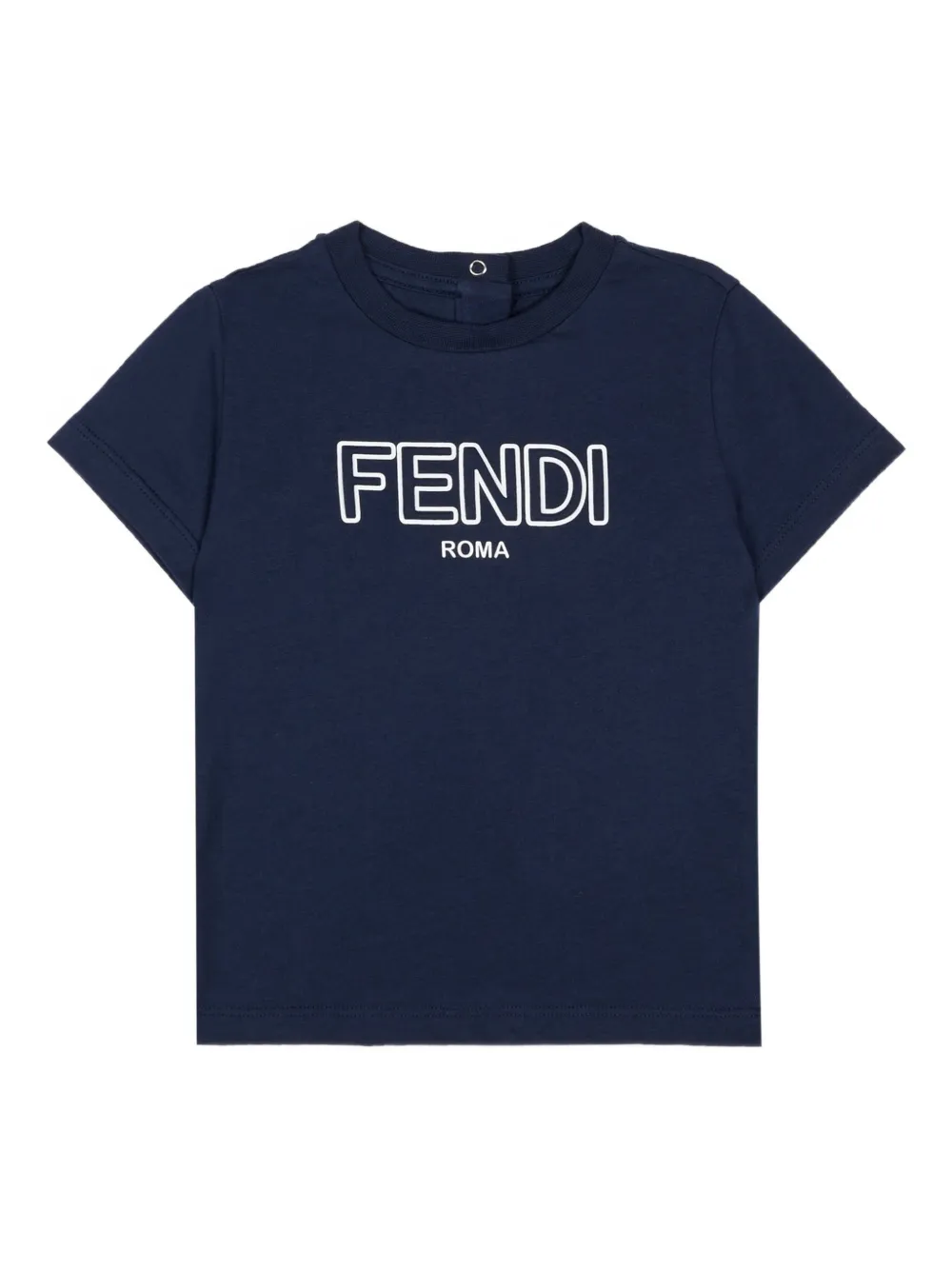 

Футболка с принтом логотипа Fendi Kids, синий