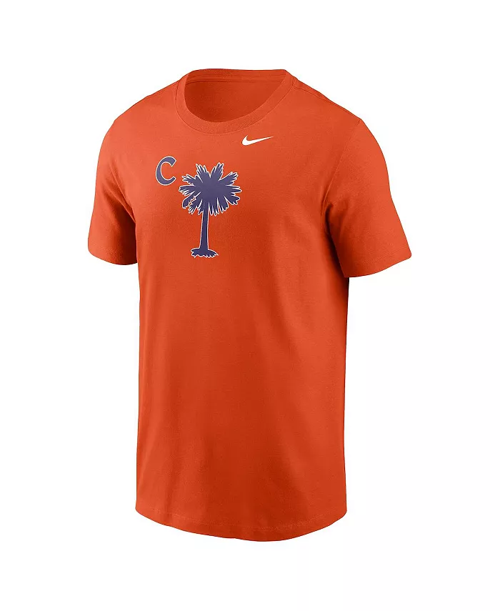 Мужская футболка Clemson Tigers Palmetto оранжевого цвета Nike — фото 2