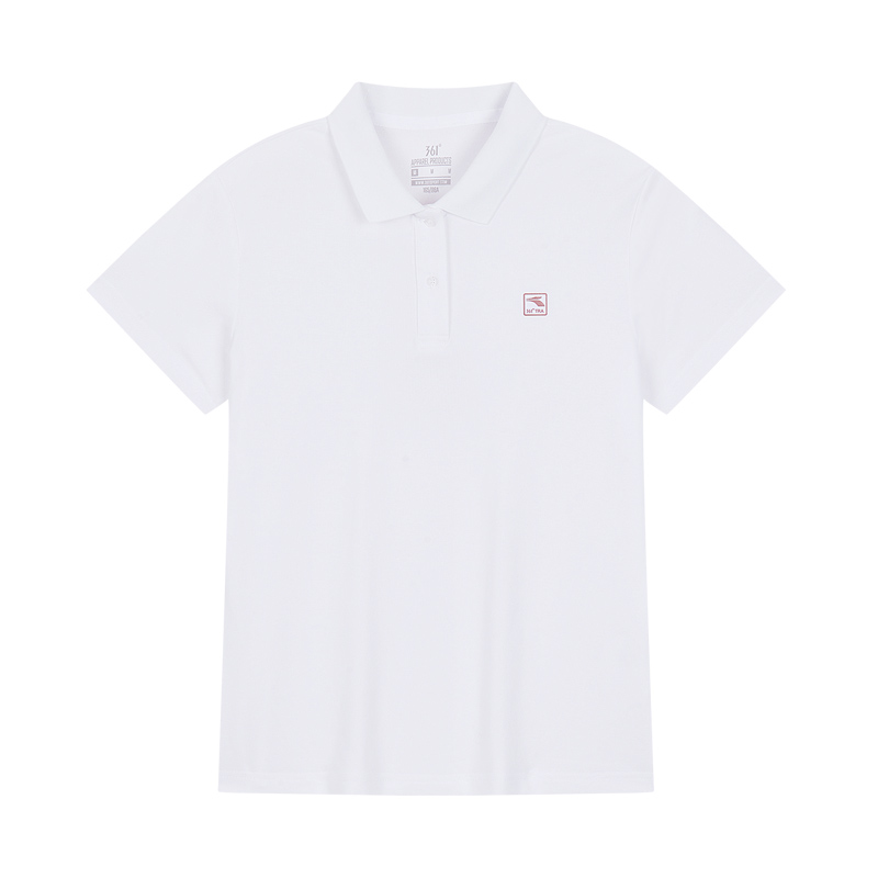 

361° Футболка Women's White Lapel Moderate, Белый, 361° Футболка Women's White Lapel Moderate