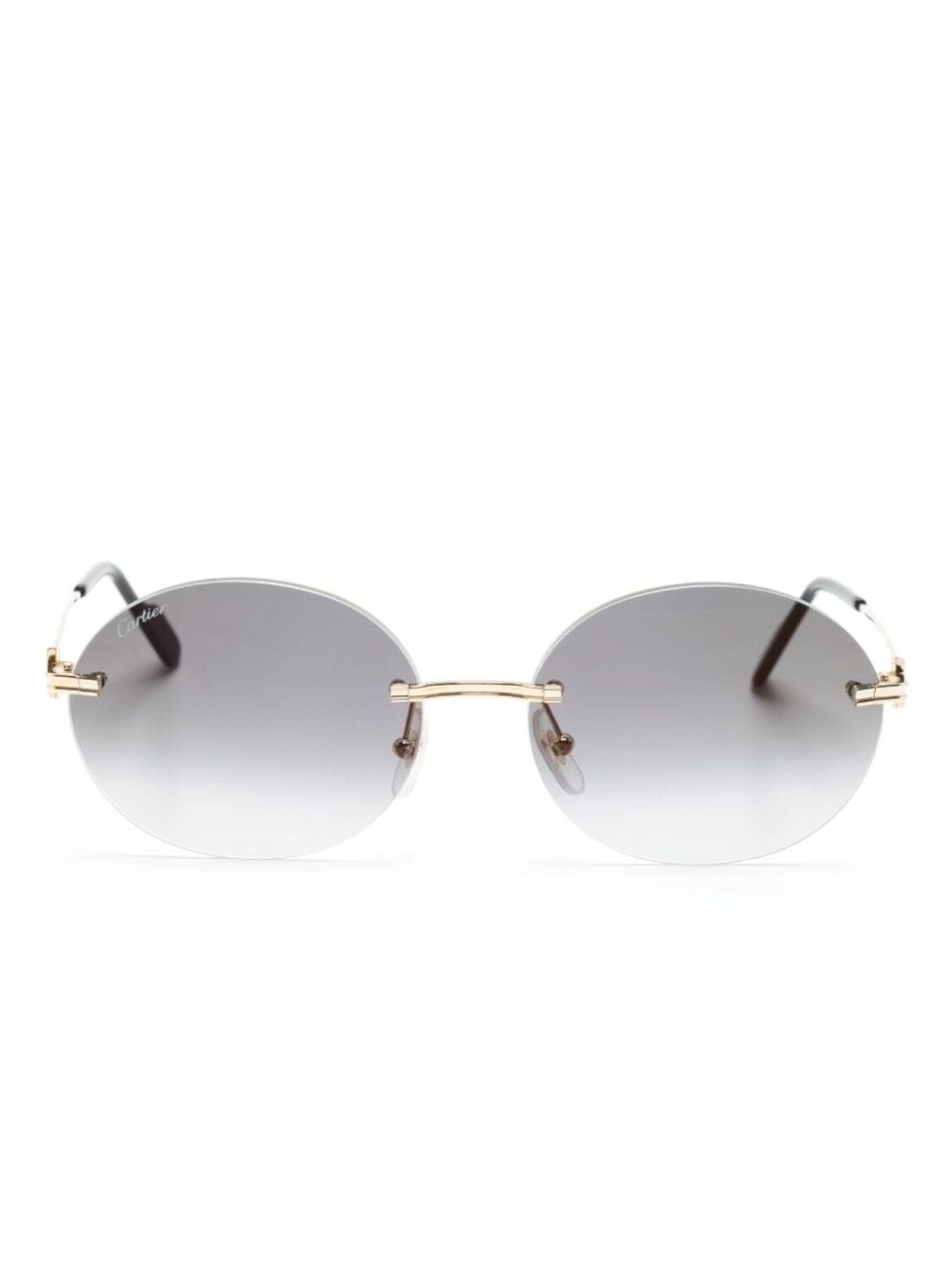 

Cartier Eyewear солнцезащитные очки в овальной оправе, золотой