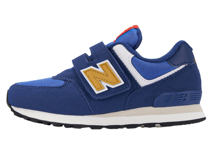 

New Balance Детские кроссовки с низким верхом, устойчивые к истиранию, синие