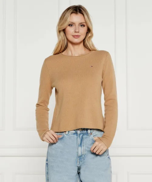 

Шерстяной свитер Regular fit Tommy Hilfiger, коричневый