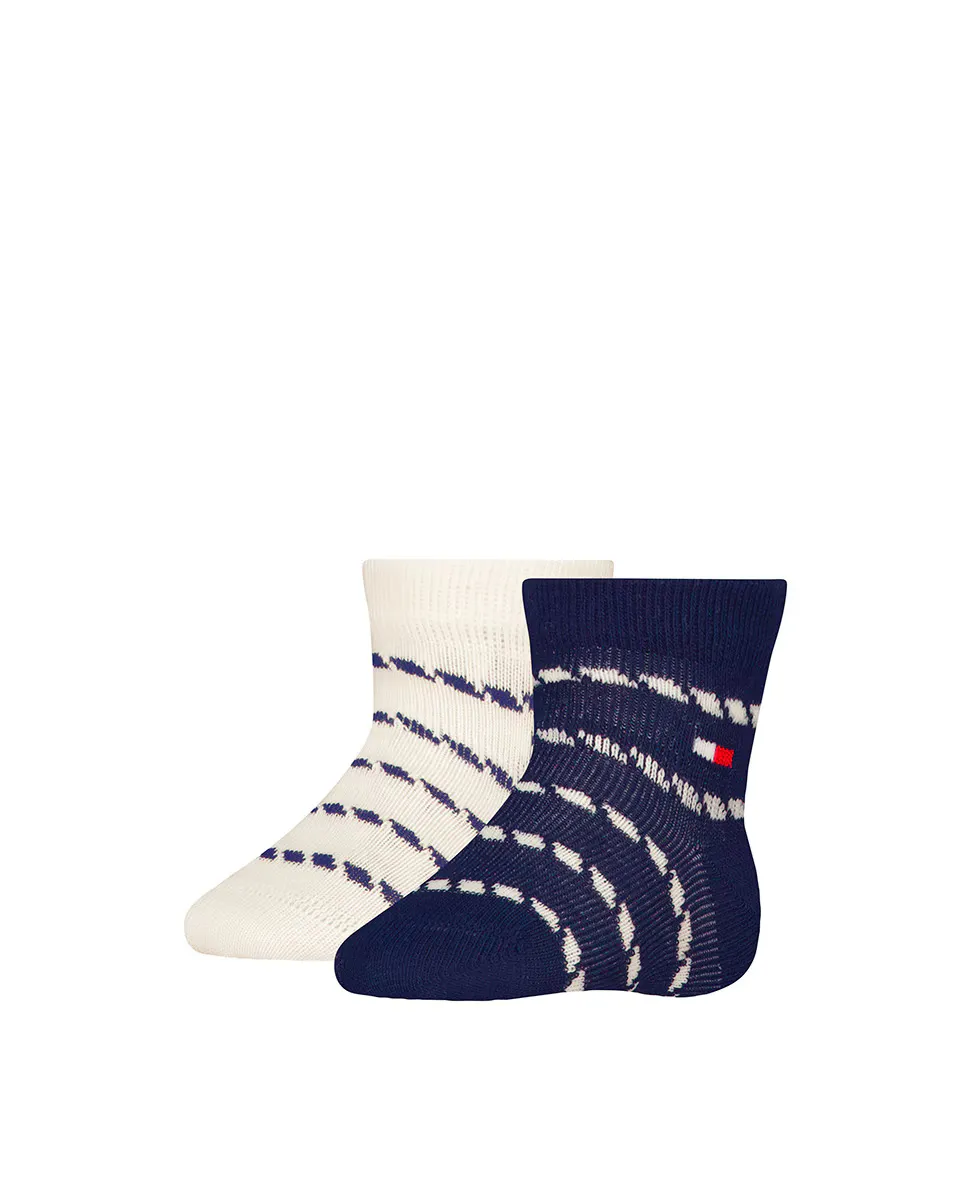 

Комплект из 2 классических детских носков Tommy Hilfiger, мультиколор