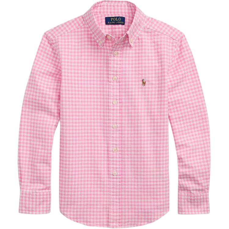 

Детская повседневная рубашка Polo Ralph Lauren, розовый