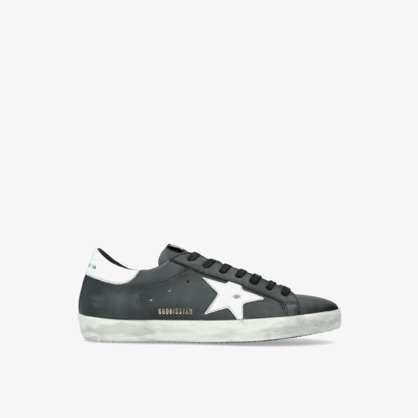 

Кожаные низкие кеды Superstar с аппликацией в виде звезд Golden Goose, черный