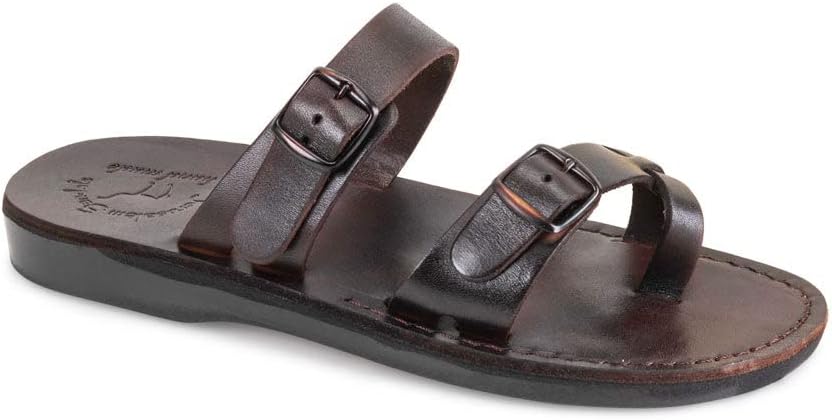 Jerusalem Сандалии Michael Slide - Leather Pacific Slide Сандалии - Mens Jerusalem Sandals, коричневый